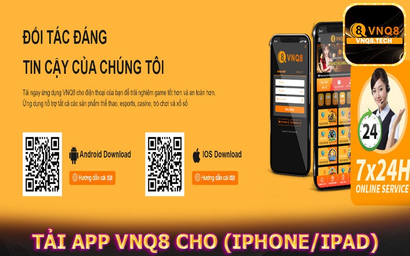 Cách thức tải app vnq8 cho (iPhone/iPad)